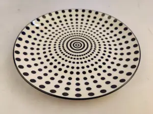 Assiette Plate Ronde Polka Dots 18,9 cm - Design à Pois