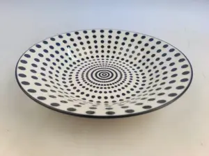 Assiette à Soupe 20 cm Polka Dots – Style Moderne & Décontracté