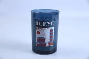 Bougie Parfumée Verre H14,5 cm Voyage M4 – Grand Format, Parfum Intense, Ambiance Chaleureuse