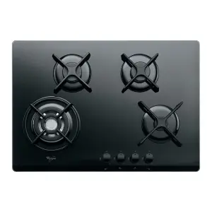 Plaque de cuisson gaz Whirlpool AKT5000NB - 4 foyers - Noir