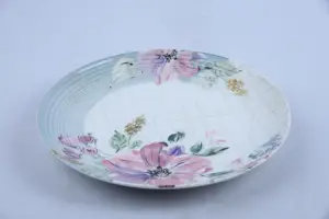 Assiette plate 26,7 cm motif Florea – Élégance pour votre table