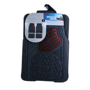 Tapis auto pvc noir 4 pièces 4,5 kg 69 × 48 cm