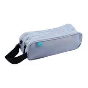 Trousse rectangulaire 1 zip gris - AUCHAN
