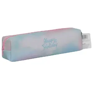 Trousse rounde 1 zip - multicouleurs - AUCHAN