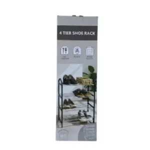 Étagère à chaussures 4 niveaux HMRT4 41,5 x 18,5 x 58,5 cm