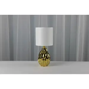 Lampe de table en céramique DY25168 13x13x29 cm – Éclairage Décoratif et Élégant