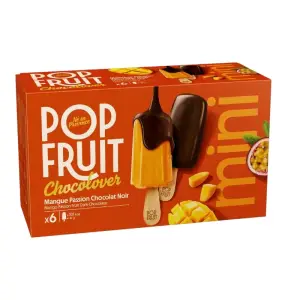 Bâtonnets Chocolover Mangue-Passion & Chocolat Noir 6×47g - POP FRUIT