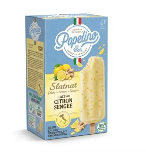 Bâtonnet citron chocolat blanc 4x78g - POPELINO
