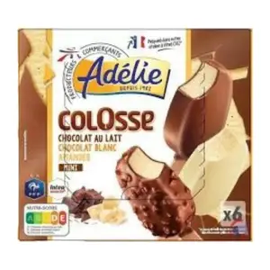 Intermarché - Minis bâtonnets panache vanille amande 6x300g - ADELIE