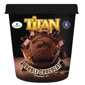 Titan pot de glace double chocolat 500ml