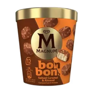 Pot de bonbons aux amandes et caramel salé 185 g - MAGNUM