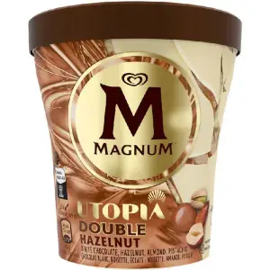Magnum pot de glace Utopia double noisettes 334g
