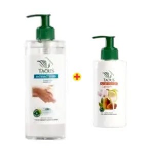 Savon liquide antibactérien 470ml + amande 250ml - TAOUS