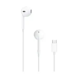 Ecouteurs filaire avec microphone et fil pour iPhone - Blanc