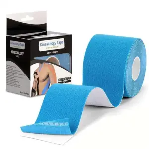 Bande de kinésiologie - 5cm x 5m - Hypoallergénique - Élastique - Résistante à l'eau ,  Design & Couleur aléatoire