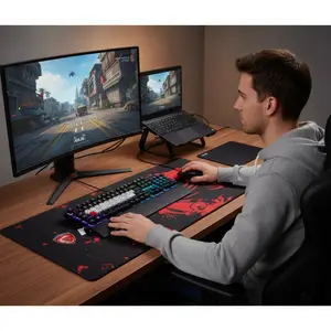Tapis de souris gaming XXL 800 x 300 mm - Surface antidérapante