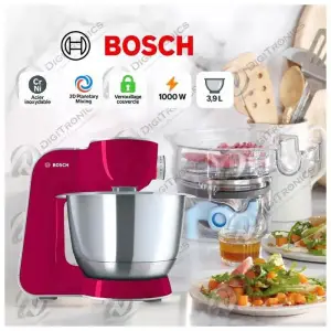 BOSCH Série 4 MUM5 – Robot Pâtissier 1000W – Bol Inox 3,9L – Technologie 3D Mélange Planétaire