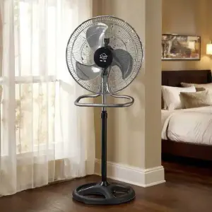 Ventilateur Polyvalent 3-en-1 (18 Pouces / 45 cm) Italy Home – 65W, 3 Positions (Sur Pied, Table, Mural) & 3 Vitesses