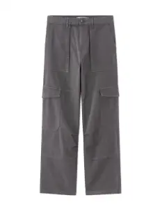 Pantalon cargo baggy 100% coton - GREY