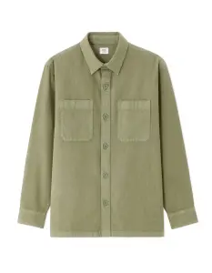 Surchemise teinte en pièce 100% coton -KAKI