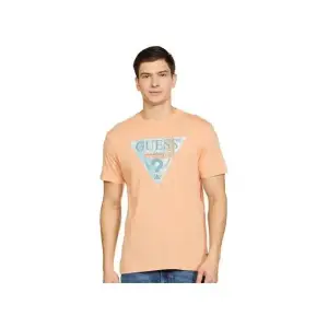 T-shirt Guess basique à manches courtes et logo mosaïque pour homme