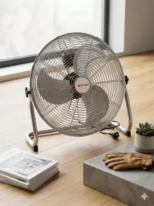Ventilateur de sol-ITIMAT-51cm- professionnel -16 pouces-inox-55W+10%- 3Vitesses - Argenté