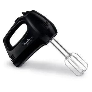 Batteur Moulinex PREP MIX 450W 5 Vitesses 2 Fouets 2 crochets HM450B10