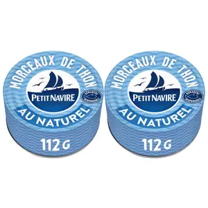 Petit Navire Thon Nature 2x112g