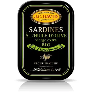 Jc David Sardines à l'huile d'olive vierge extra 115g