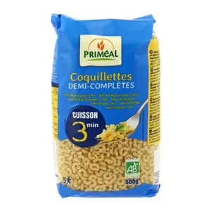 [Par Naturalia] Priméal Coquillette Demi-Complètes Cuisson Rapide Bio 500g