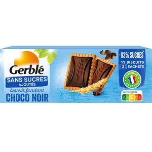 Gerblé Biscuit fondant chocolat noir sans sucres ajoutés 126g