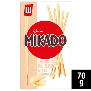 Lu Mikado Biscuits nappés au Chocolat Blanc 90g