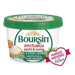 Boursin Onctueux Ail Et Fines Herbes Pot 210g