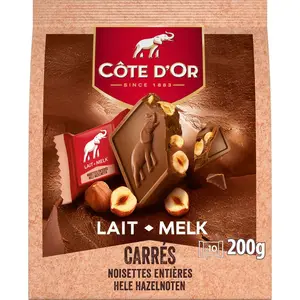 Côte d'Or Chocolat au Lait Noisettes Entières 10x20g