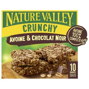 Nature Valley Barre de Céréales Crunchy Avoine & Chocolat - 5x42g