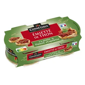 Connétable Emietté De Thon Au Piment D'Espelette 2x80g