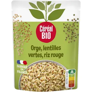 Céréal Bio Orge Riz rouge Lentilles repas express 250g
