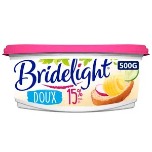 Bridelight Beurre Doux à Tartiner 15% de Mg 500g