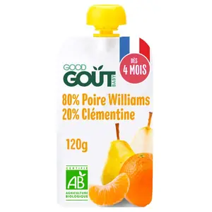 Good Goût Poire Clémentine bio 120g
