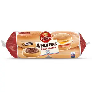 La fournée dorée Muffins extra Moelleux 4x40g