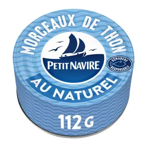 Petit Navire Thon morceaux au naturel 112g