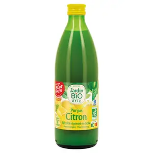 Jardin Bio Pur jus de citron, origine Sicile 50cl