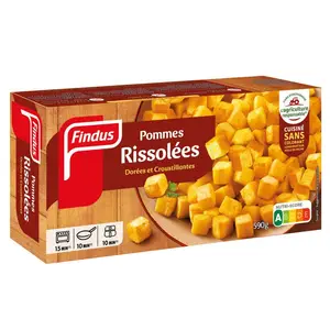 Findus Pommes Rissolées Dorées et Croustillantes 590g