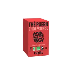 Thés de la Pagode Thé puerh cholestérol Bio 36g