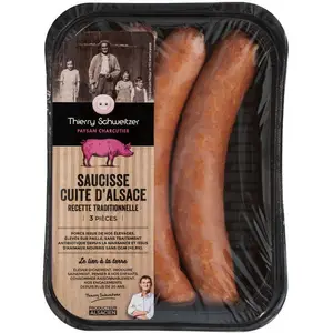 Schweitzer Saucisses cuites d'Alsace 360g