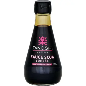 Tanoshi Japon Sauce Soja Sucrée Sans Glutamate Ajouté 200ml