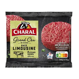 Charal Steak haché Grand Cru de race Limousine 2x130g
