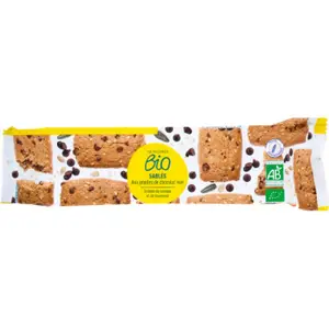 Monoprix Bio Sablés Aux Pépites De Chocolat Noir Et Aux Graines 140g