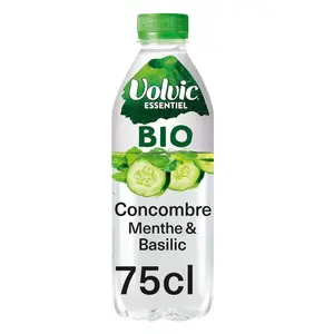 Volvic Essentiel Bio Concombre, Menthe & Basilic 75cl