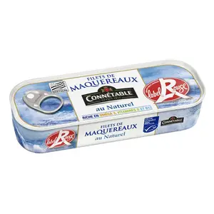 Connétable Filets de Maquereaux au naturel Label Rouge 106g